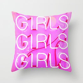 Girls Throw Pillow
