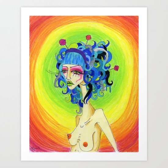 Medusa Has a Candy Coating Art Print