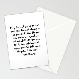 Irish Blessing May The Road Rise Up To Meet You Stationery Card