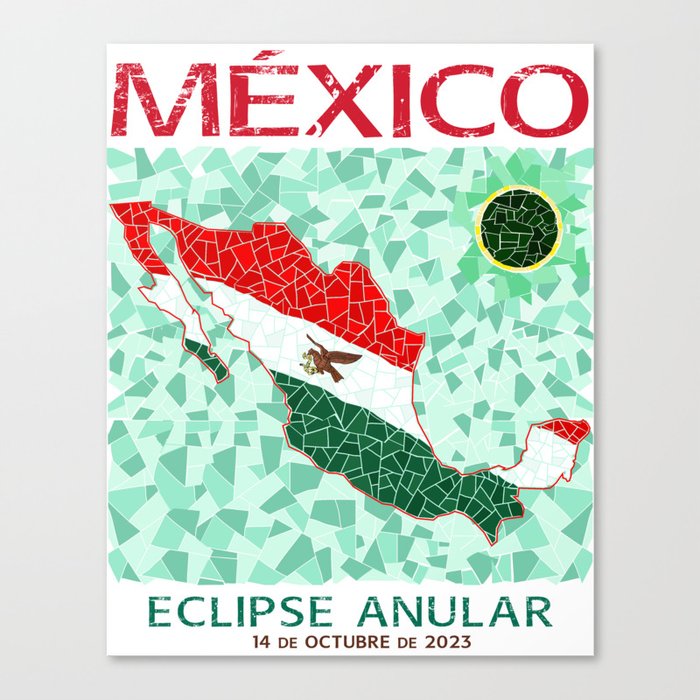 Mexico Annular Eclipse 2023 Canvas Print