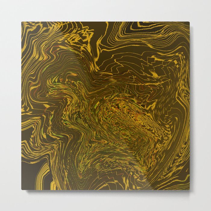 Melted gold Metal Print
