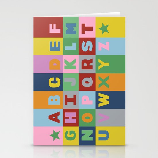 Alphabet Stationery Cards