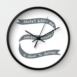Nursery Quotes Wall Clocks Society6