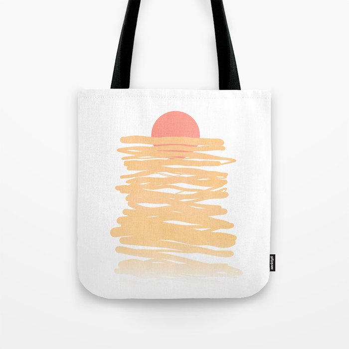 Let the Sunshine rise #lineart Tote Bag