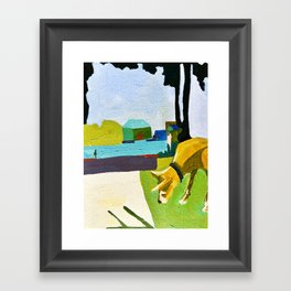 Looking For Bugs Framed Art Print