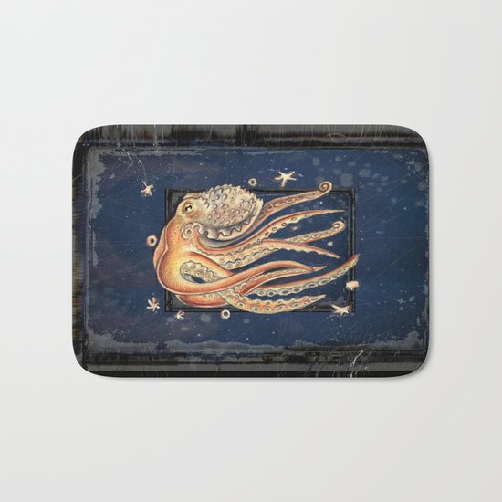 SPACEpolpo - space octopus Bath Mat