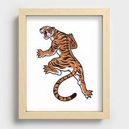 Classic pose of predator Recessed Framed Print