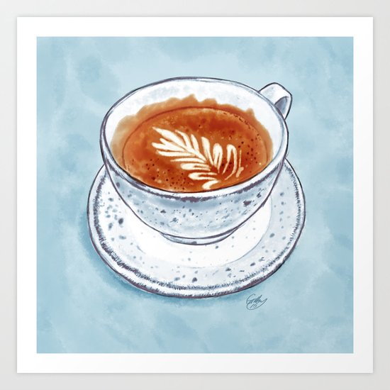 Flat White Art Print