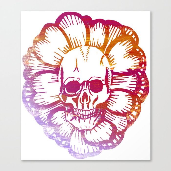 Shaka Skull Canvas Print