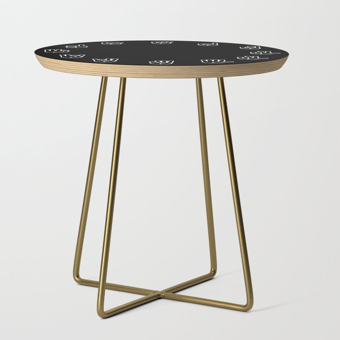 Sign Language Cloack Side Table