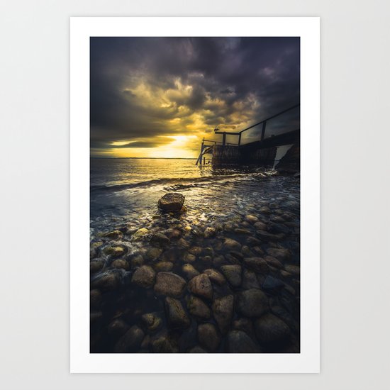 Man in the maze Art Print