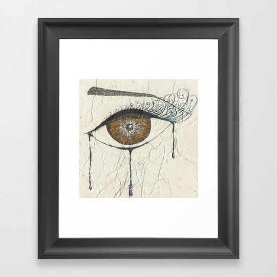 Sad Eye Framed Art Print
