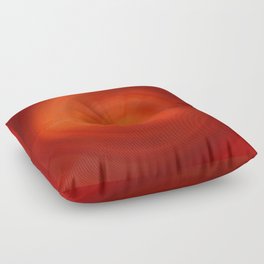 Abstract red fluid swirl Floor Pillow