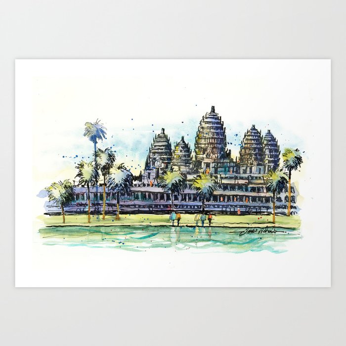 Angkor Wat, Cambodia Art Print