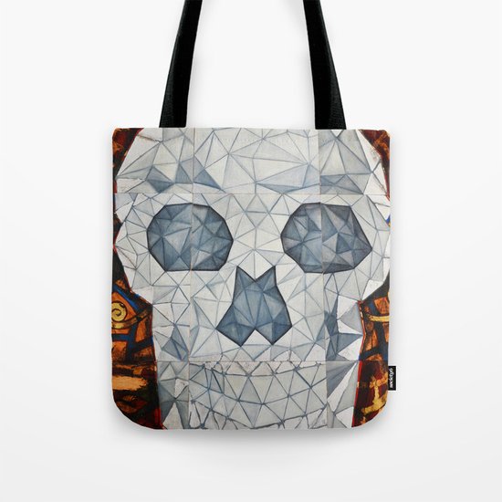 Galvanized Skull Tote Bag