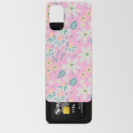 Field of daisies in pink Android Card Case