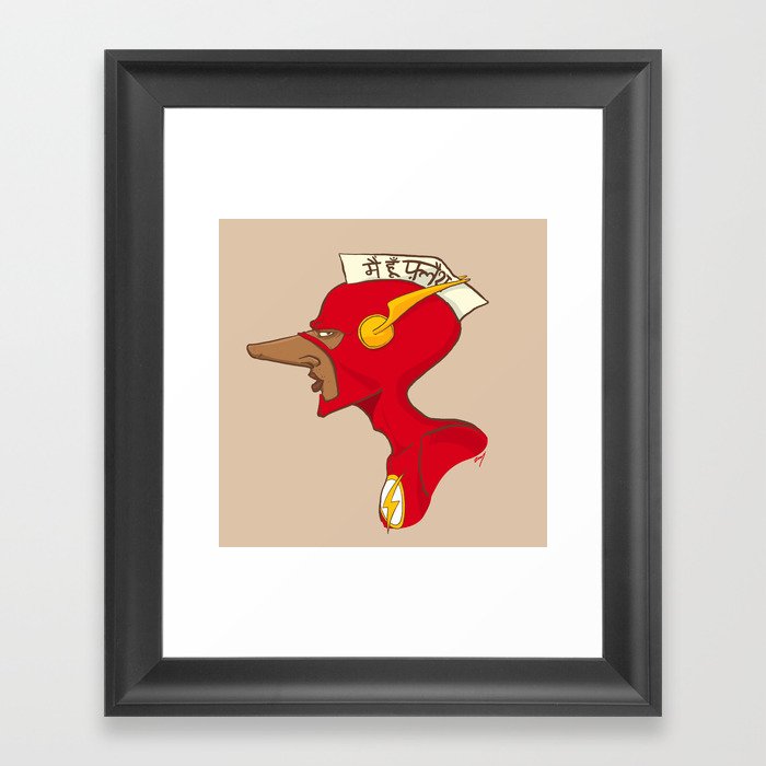 indian flash Framed Art Print