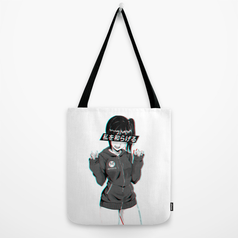 Relief Sad Japanese Anime Aesthetic Tote Bag By Poser Boy Society6