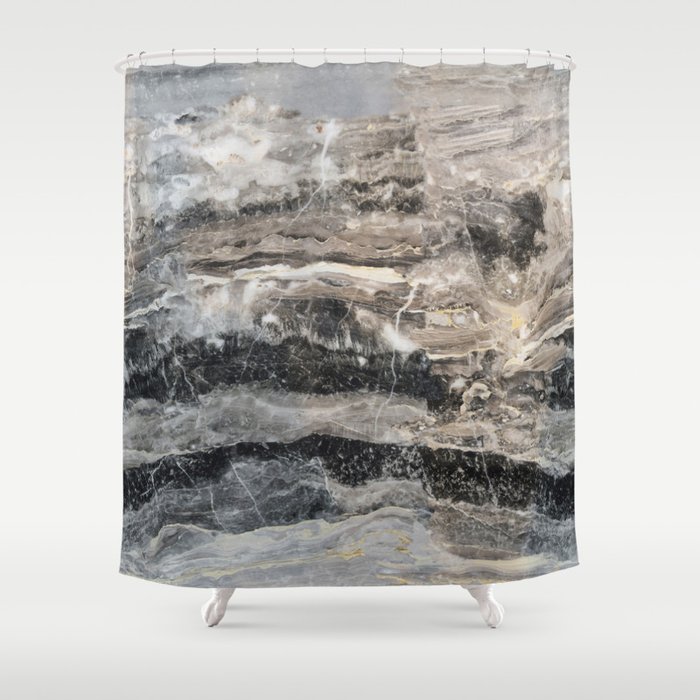 Deep Marble Shower Curtain
