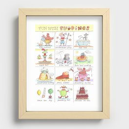 Fun with Puddings Recessed Framed Print