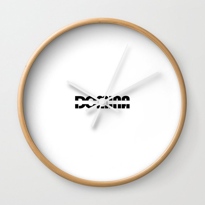 Domina bdsm mistressText Wall Clock
