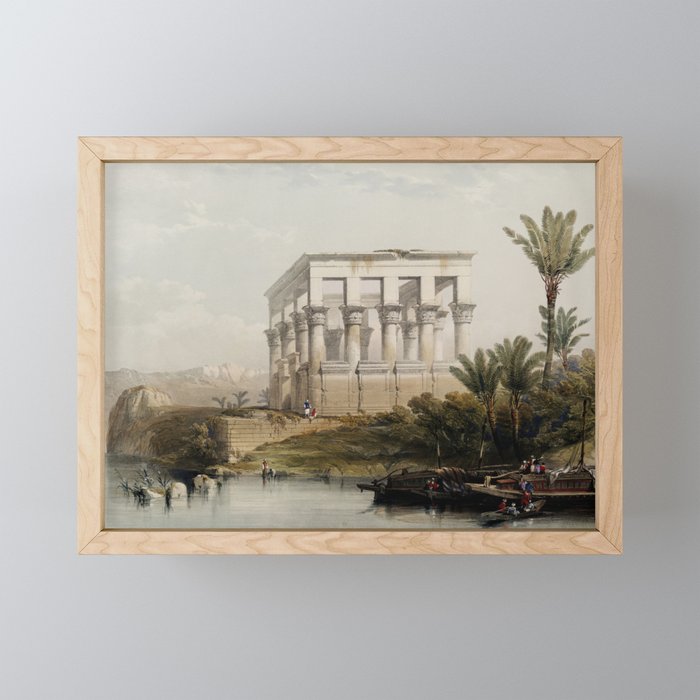 The Hypaethral Temple at Philae, Egypt (1849) Framed Mini Art Print