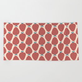 Abstract strawberry Beach Towel