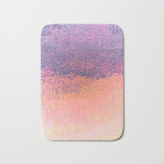 Playing With Pink And Purple Clouds Bath Mat