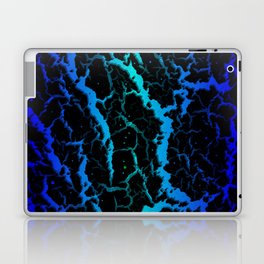 Cracked Space Lava - Blue/Cyan Laptop Skin