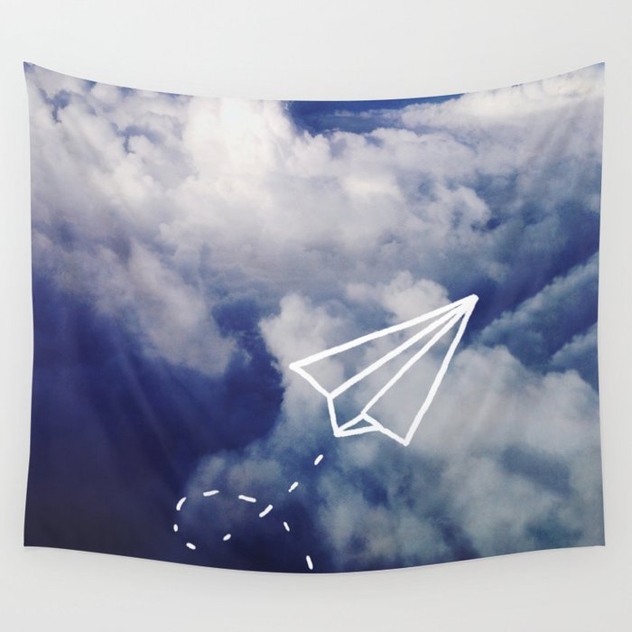 Paper Plane Wall Tapestry