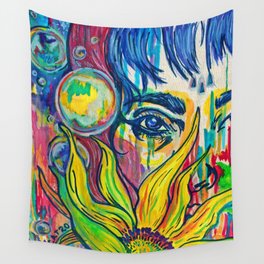Melancholy Bubbly W/ A Side of Uncertainty Wall Tapestry