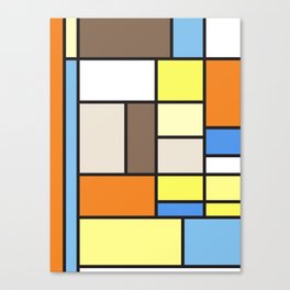The Colors of / Mondrian Series - To toro - Miyazaki Canvas Print
