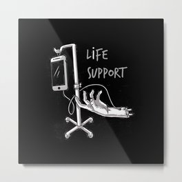 Life Support Metal Print