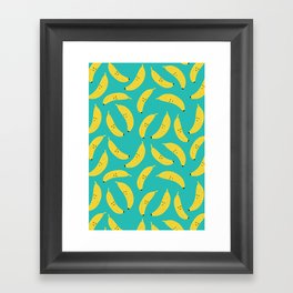 Happy Bananas Framed Art Print