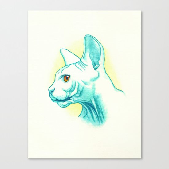 Sphynx cat #01 Canvas Print