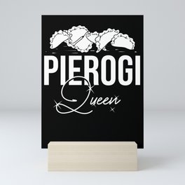 Pierogi Queen Polish Recipes Dough Maker Poland Mini Art Print