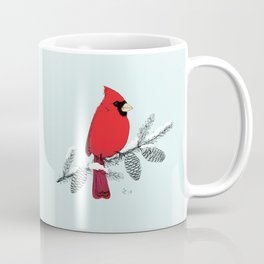 Cardinal in Winter Coffee Mug