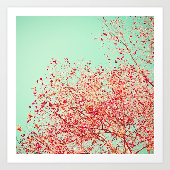 Red autumn Art Print