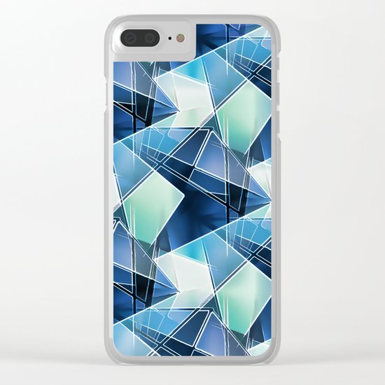 Iced Geometric Clear iPhone Case
