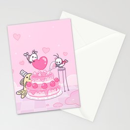 Shy Shrimp - Birthday Cake Stationery Card
