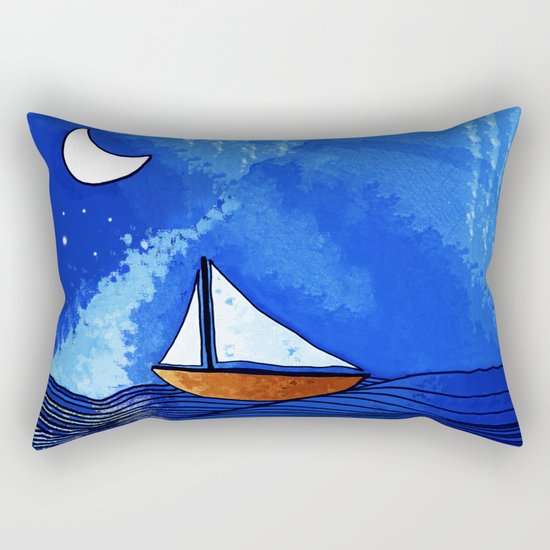 Sailing Rectangular Pillow
