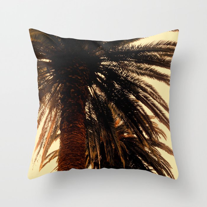 Palm Trees - Soft Glow Throw Pillow
