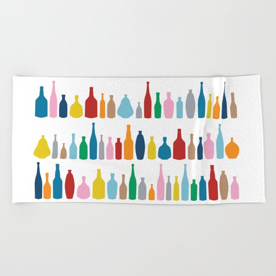 Bottles Multi Beach Towel