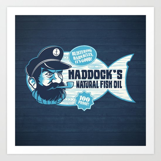 Haddock's Natural Fish Oil Art Print