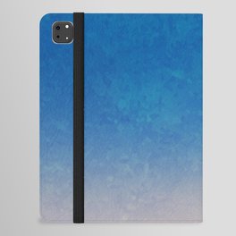 Blue & Cream Dip-Dye Beach Pattern iPad Folio Case