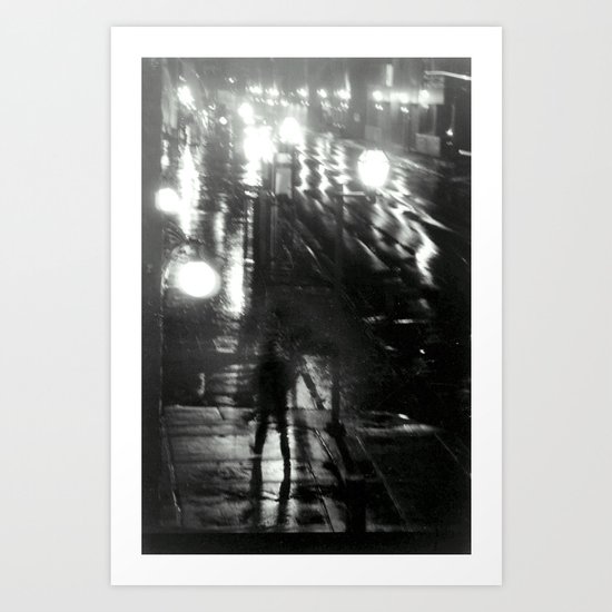 night walk Art Print