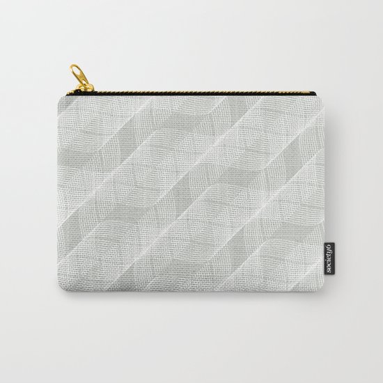 Gray Grey Helix Sea Salt Carry-All Pouch