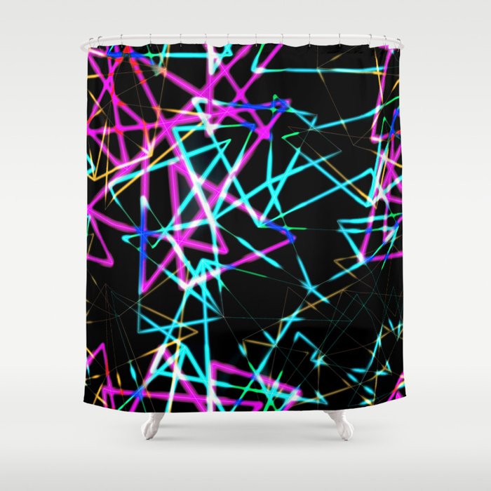 Neon lights Shower Curtain