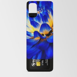 Dahlia Flower In Royal Blue Android Card Case