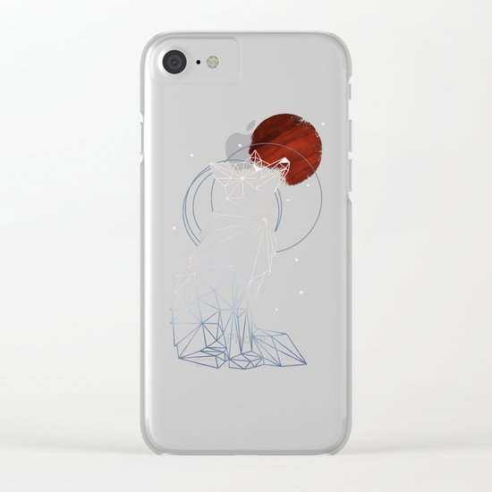 Fox in the Stars Clear iPhone Case